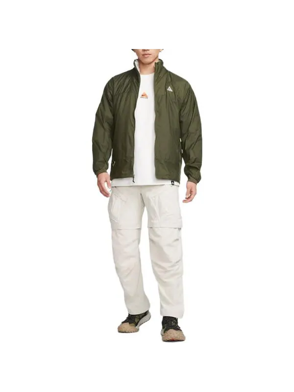 Куртка Nike ACG Sierra Light Jacket 'Olive Green' — изображение 2 из 3, зеленый/мульти