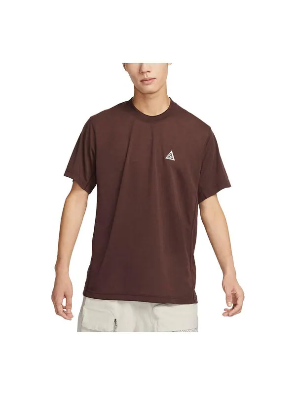 Футболка dri fit adv acg goat rocks короткий рукав топ Nike — изображение 1 из 3, коричневый