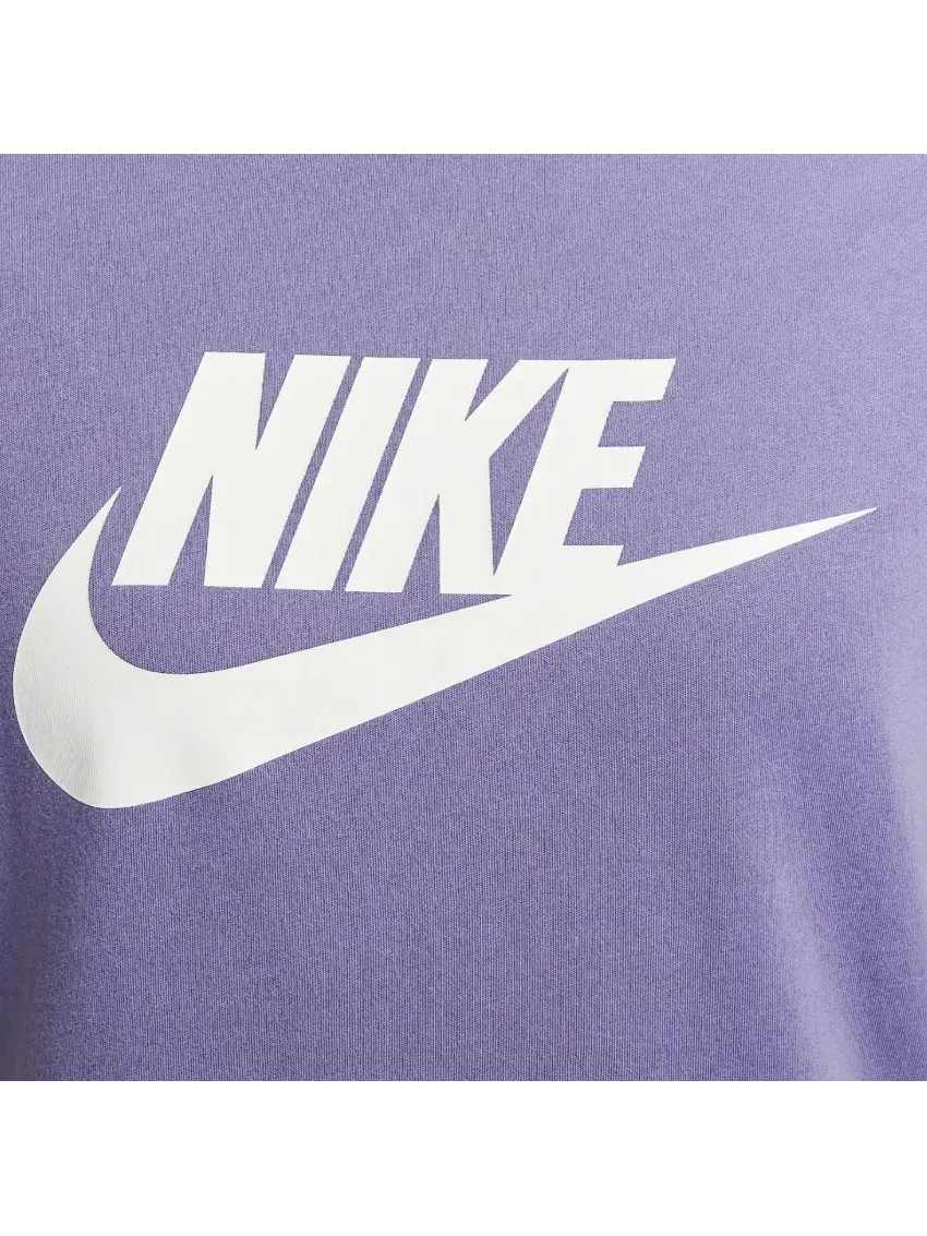 Футболка Nike Sportswear Essentials Logo DX7907-527 — изображение 5 из 7, фиолетовый