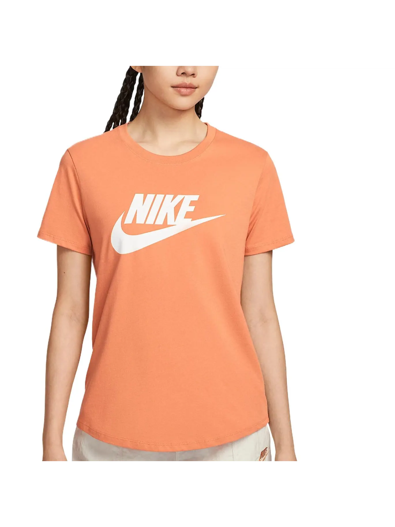 Футболка Nike Sportswear Essentials Logo DX7907-828 — изображение 1 из 6, оранжевый