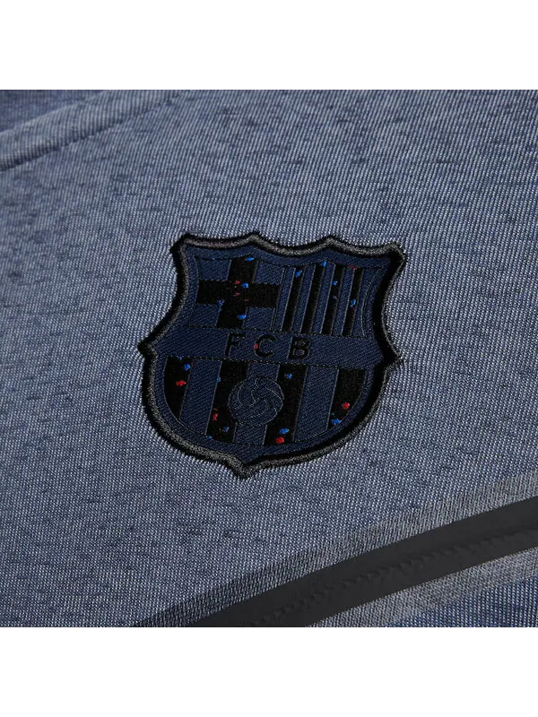 Куртка флисовая куртка windrunner fc barcelona tech Nike — изображение 4 из 4, серый/синий