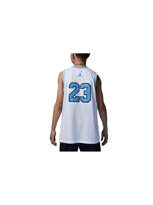 Спортивная футболка 23 basketball jersey 'white university blue' Air Jordan — изображение 2 из 2, белый/синий