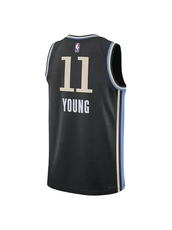 Майка Nike Dri-FIT NBA Swingman Jersey 2023/24 City Edition 'Atlanta Hawks Trae Young' — изображение 2 из 2, черный