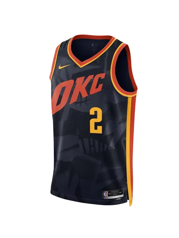 Майка Nike Dri-FIT NBA Swingman Jersey 2023/24 City Edition 'Oklahoma City Thunder Shai — изображение 1 из 2, темно-синий