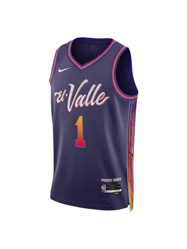 Майка Nike Dri-FIT NBA Swingman Jersey 2023/24 City Edition 'Phoenix Suns Devin Booker' — изображение 1 из 2, фиолетовый