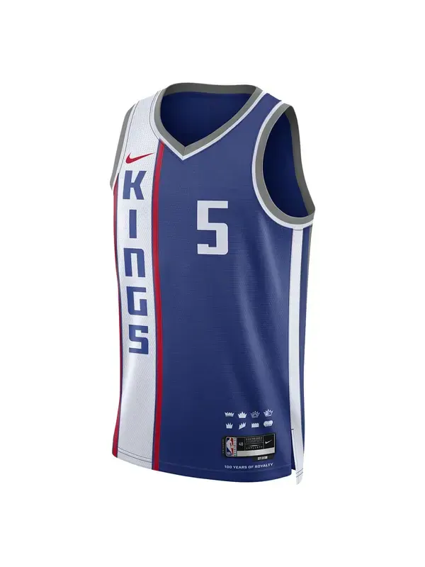 Майка Nike Dri-FIT NBA Swingman Jersey 2023/24 City Edition 'Sacramento Kings De'Aaron Fox' — изображение 1 из 2, синий/белый