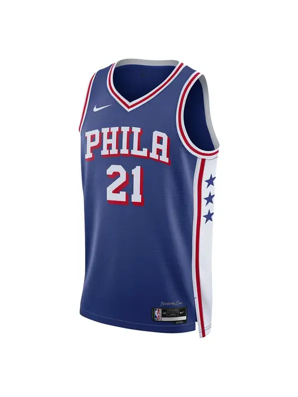 Майка Nike Dri-FIT NBA Swingman Jersey 2023/24 Icon Edition 'Philadelphia 76ers Joel Embiid' — изображение 1 из 2, синий