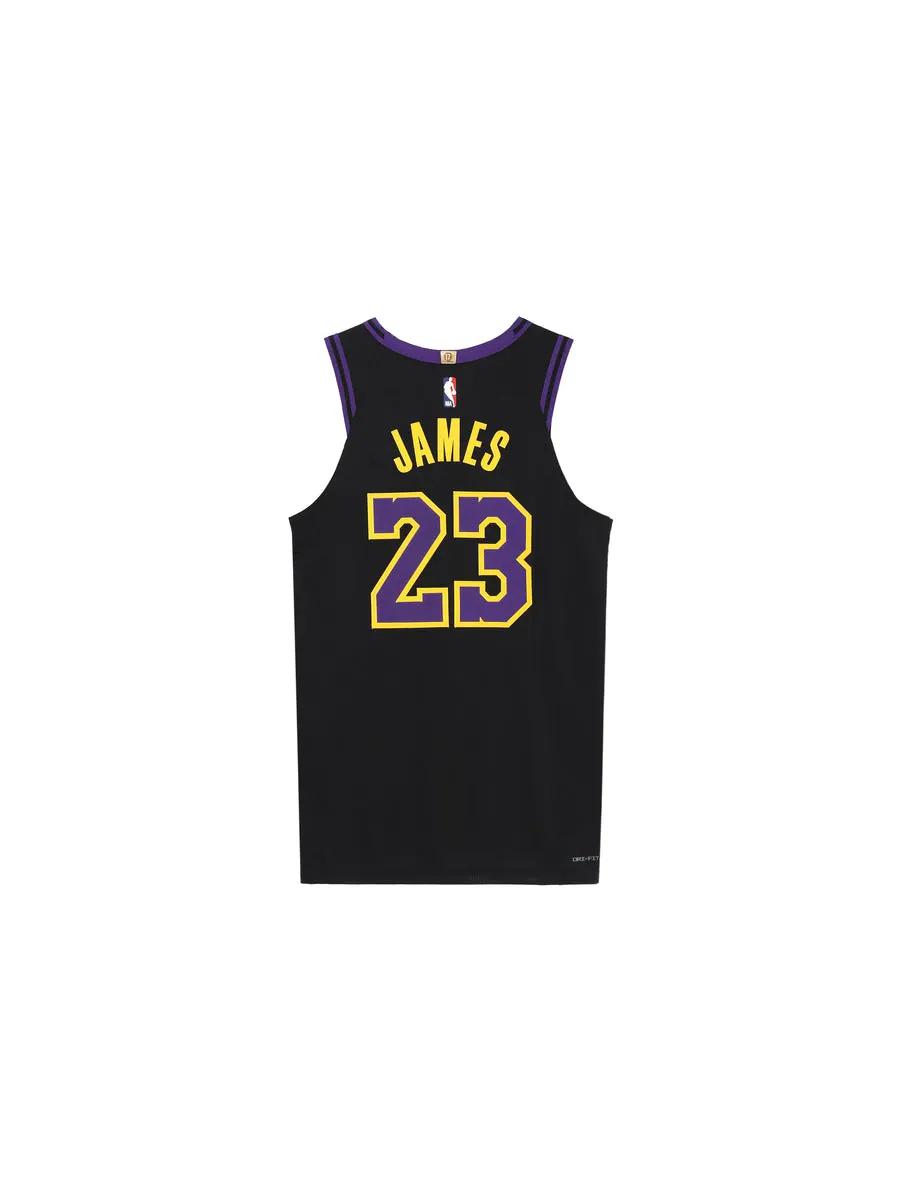 Джерси Nike Dri-FIT ADV Lebron James Los Angeles Lakers 2023/24 City Edition NBA Authentic Jersey 'Black', черный
