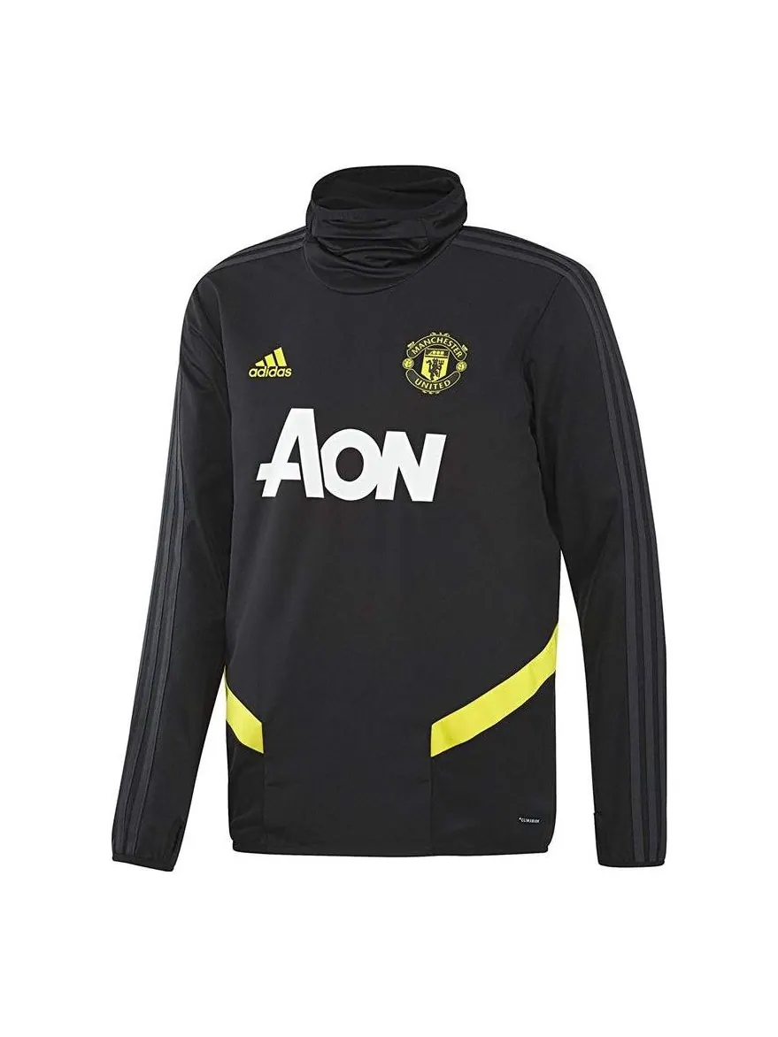 Спортивный топ adidas Manchester United FC 19/20 Training Top 'Black' DX9032 — изображение 1 из 3, черный