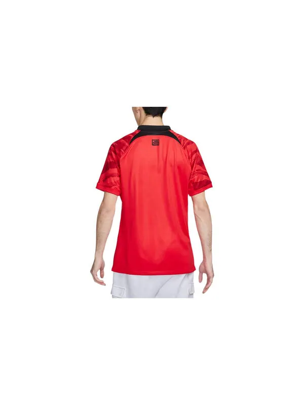 Футболка Nike Korea 2022/23 Stadium Home Nike Dri-FIT Soccer Jersey 'Red' — изображение 2 из 3, красный/красный/черный