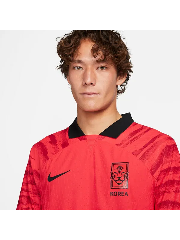 Футболка Корея 2022 23 матч домашняя футболка adv dri fit Nike — изображение 2 из 4, красный/красный/черный