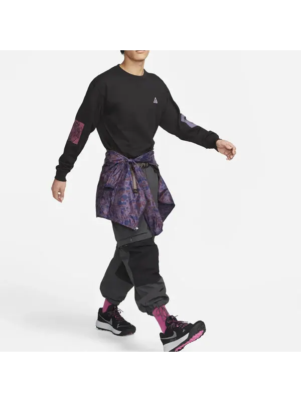 Футболка acg long sleeve t-shirt 'black' Nike — изображение 3 из 3, черный