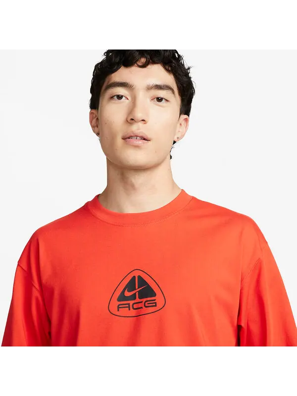 Рубашка acg рубашка с длинным рукавом Nike — изображение 2 из 4, красный