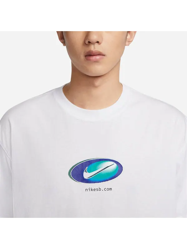 Футболка Nike SB Y2K T-Shirt 'White' — изображение 2 из 4, белый