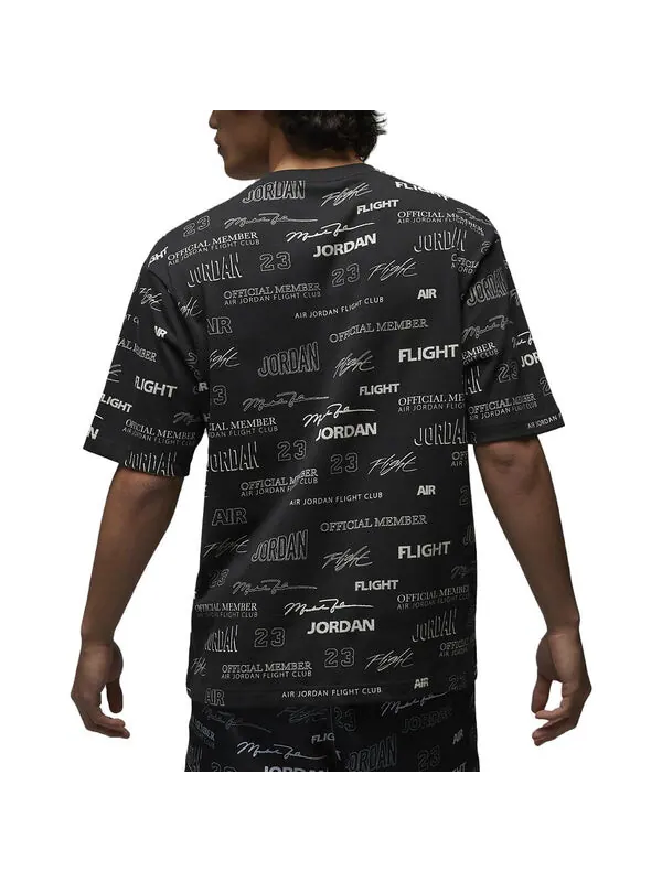 Футболка Air Jordan Full Flight MVP Short Sleeve T-Shirts 'Black' — изображение 3 из 3, черный