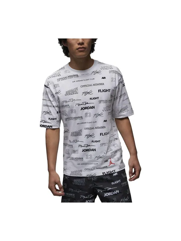 Футболка Air Jordan Full Flight MVP Short Sleeve T-Shirts 'White' — изображение 1 из 2, белый