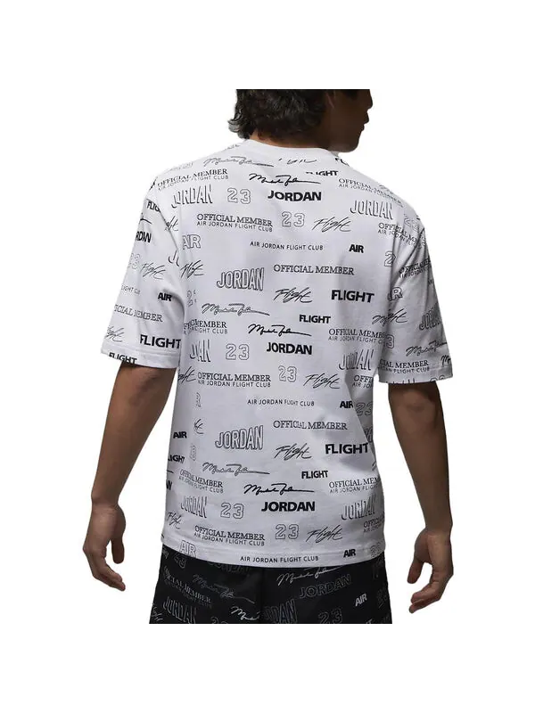 Футболка Air Jordan Full Flight MVP Short Sleeve T-Shirts 'White' — изображение 2 из 2, белый