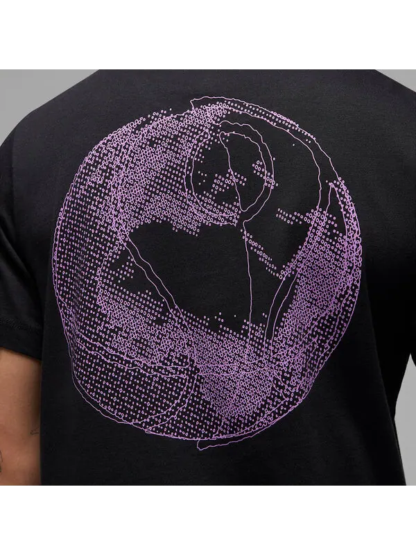 Футболка Air Jordan Dri-Fit Sport Graphic T-Shirts 'Black' — изображение 3 из 4, черный