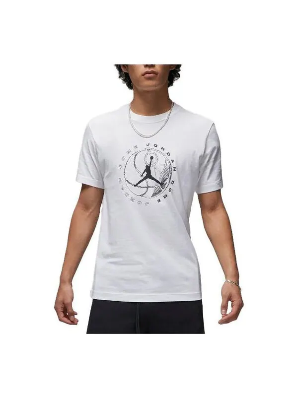 Футболка Air Jordan Dri-Fit Sport Graphic T-Shirts 'White' — изображение 1 из 3, белый