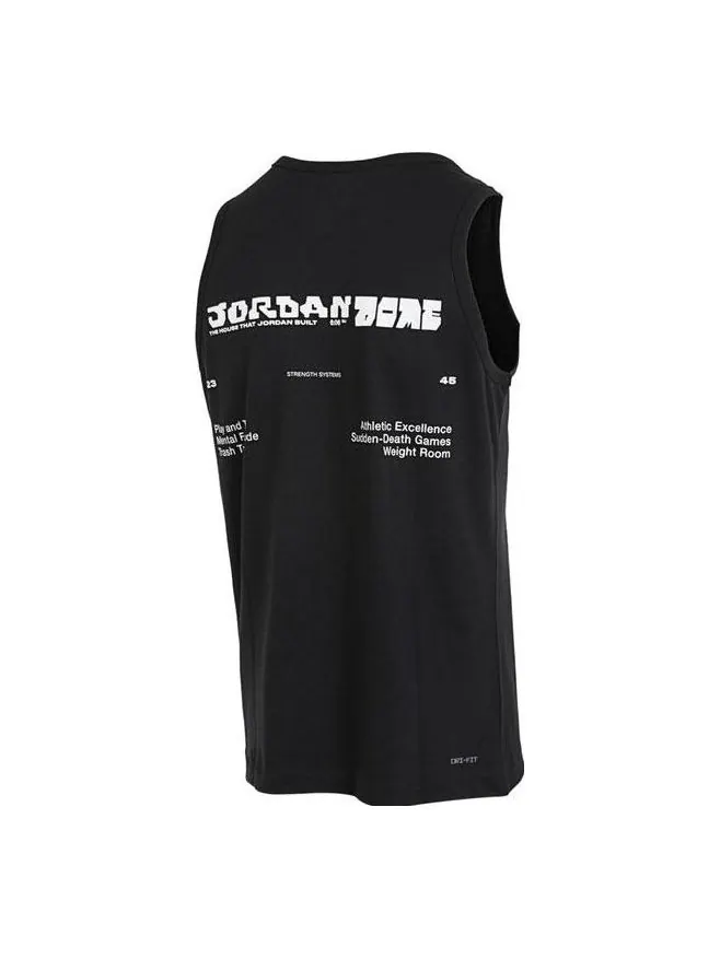 Майка Air Jordan Dri-Fit Tank 'Black' — изображение 1 из 3, черный/мульти
