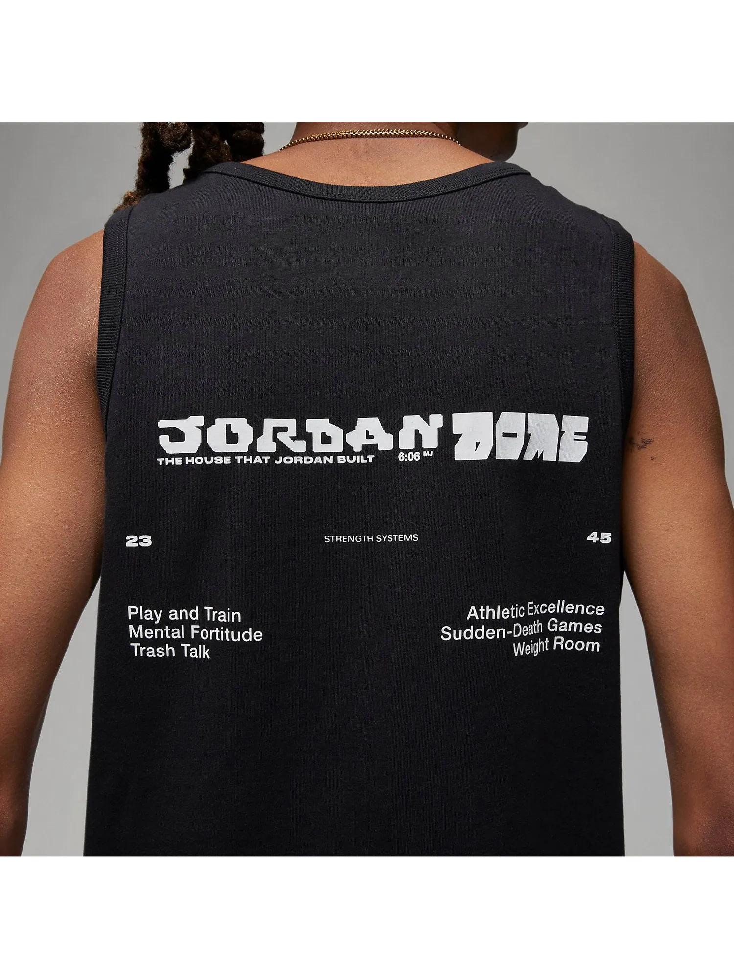 Майка Air Jordan Dri-Fit Tank 'Black' — изображение 2 из 3, черный/мульти