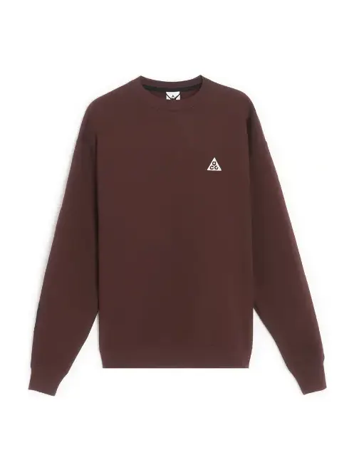 Рубашка acg therma-fit fleece crewneck 'earth' Nike — изображение 1 из 4, черный/белый