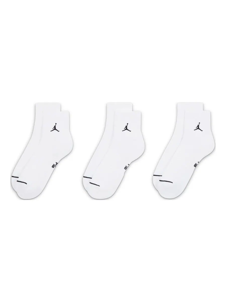 Носки Air Jordan Everyday Ankle Socks(3 Pairs) — изображение 1 из 2, белый
