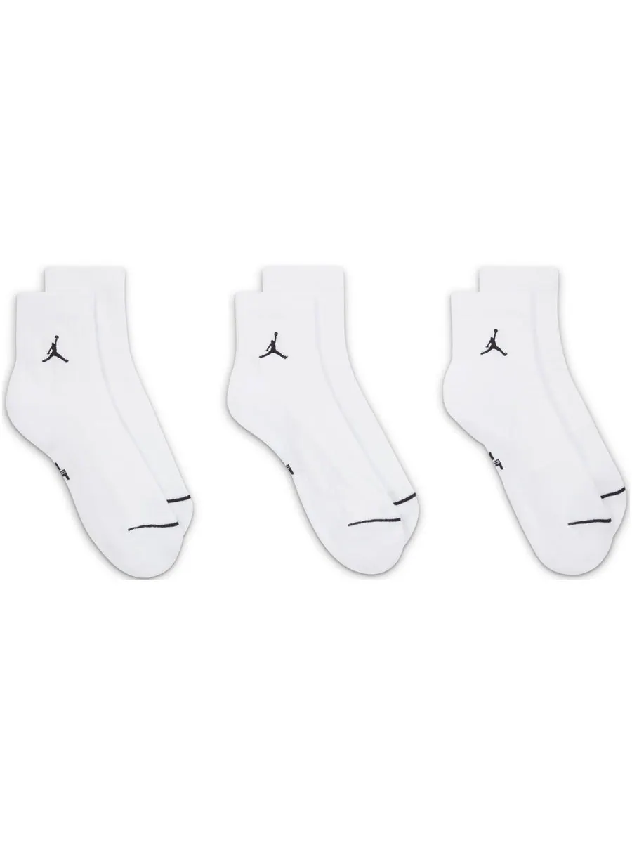 Носки Air Jordan Everyday Ankle Socks(3 Pairs) — изображение 2 из 2, белый