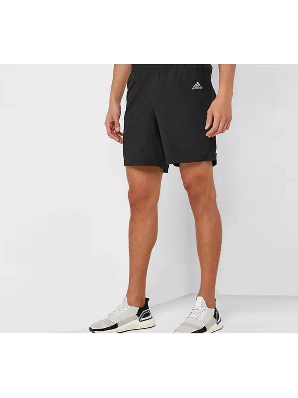 Шорты shorts running training sports pants men black Adidas — изображение 3 из 4, черный