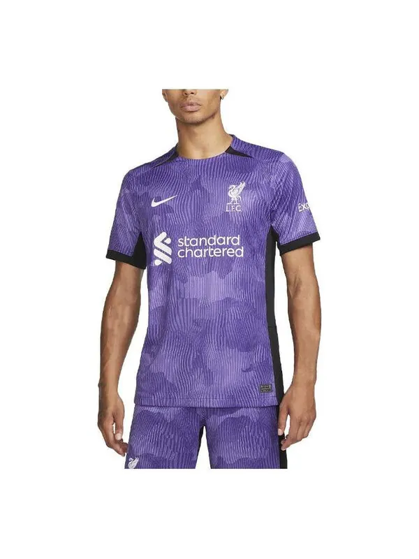 Футболка dri fit liverpool fc 23 24 стадион третья футбольная майка Nike — изображение 1 из 4, фиолетовый