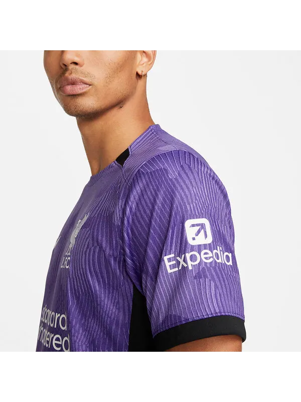 Футболка dri fit liverpool fc 23 24 стадион третья футбольная майка Nike — изображение 3 из 4, фиолетовый