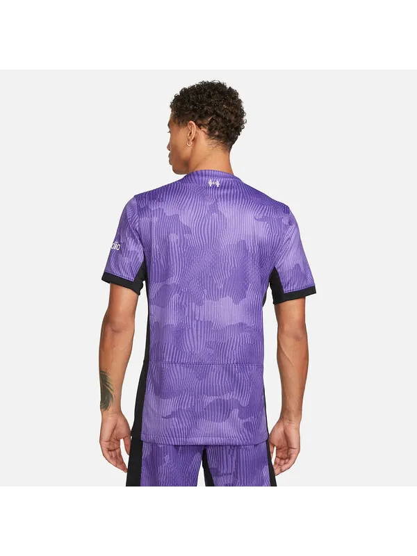 Футболка dri fit liverpool fc 23 24 стадион третья футбольная майка Nike — изображение 4 из 4, фиолетовый