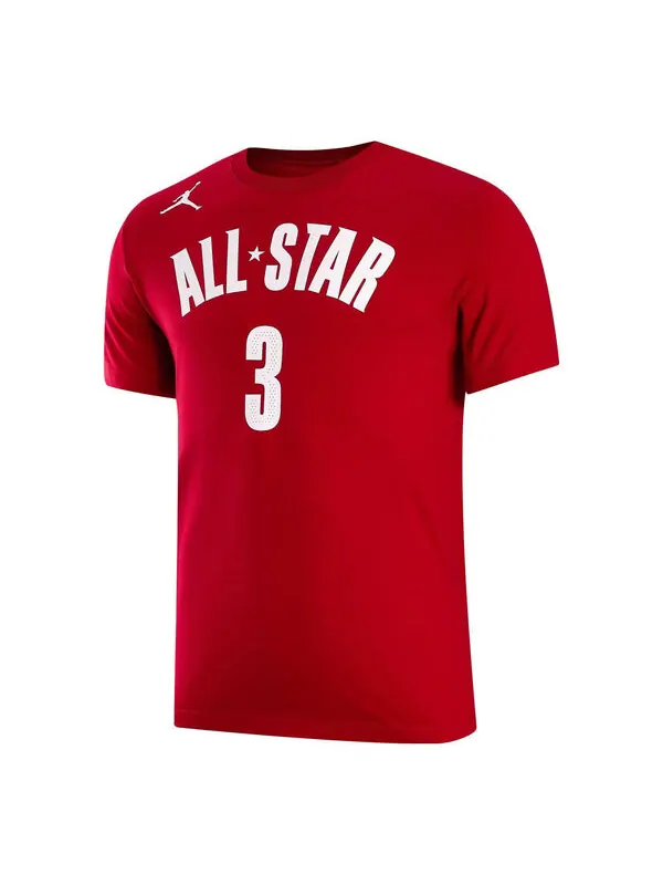 Футболка Air Jordan ALL-STAR NBA Chris Paul T-Shirt 'Red' — изображение 1 из 2, красный/мульти