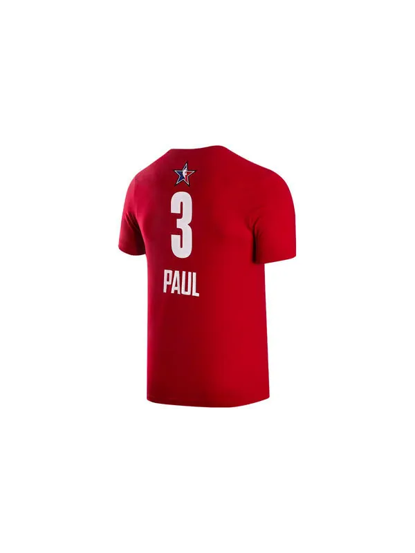 Футболка Air Jordan ALL-STAR NBA Chris Paul T-Shirt 'Red' — изображение 2 из 2, красный/мульти