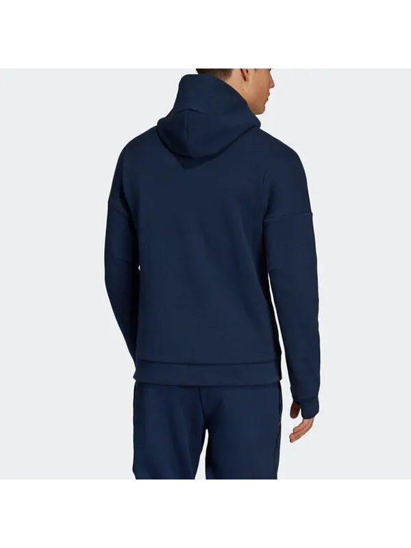 Куртка adidas Basketball Sports Hooded Jacket Navy Blue — изображение 3 из 4, черный