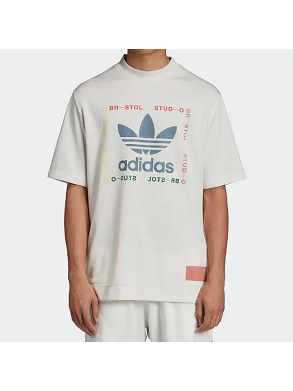 Футболка оригиналы бристоль рубашка с коротким рукавом белая Adidas — изображение 4 из 4, белый