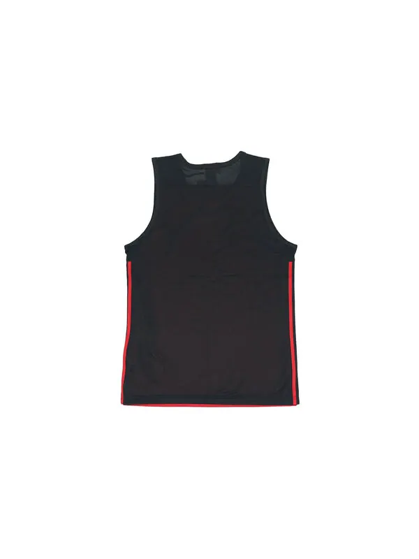 Майка adidas Basketball Training Casual Breathable Knitted Vest Men Black/Red — изображение 2 из 4, черный/красный