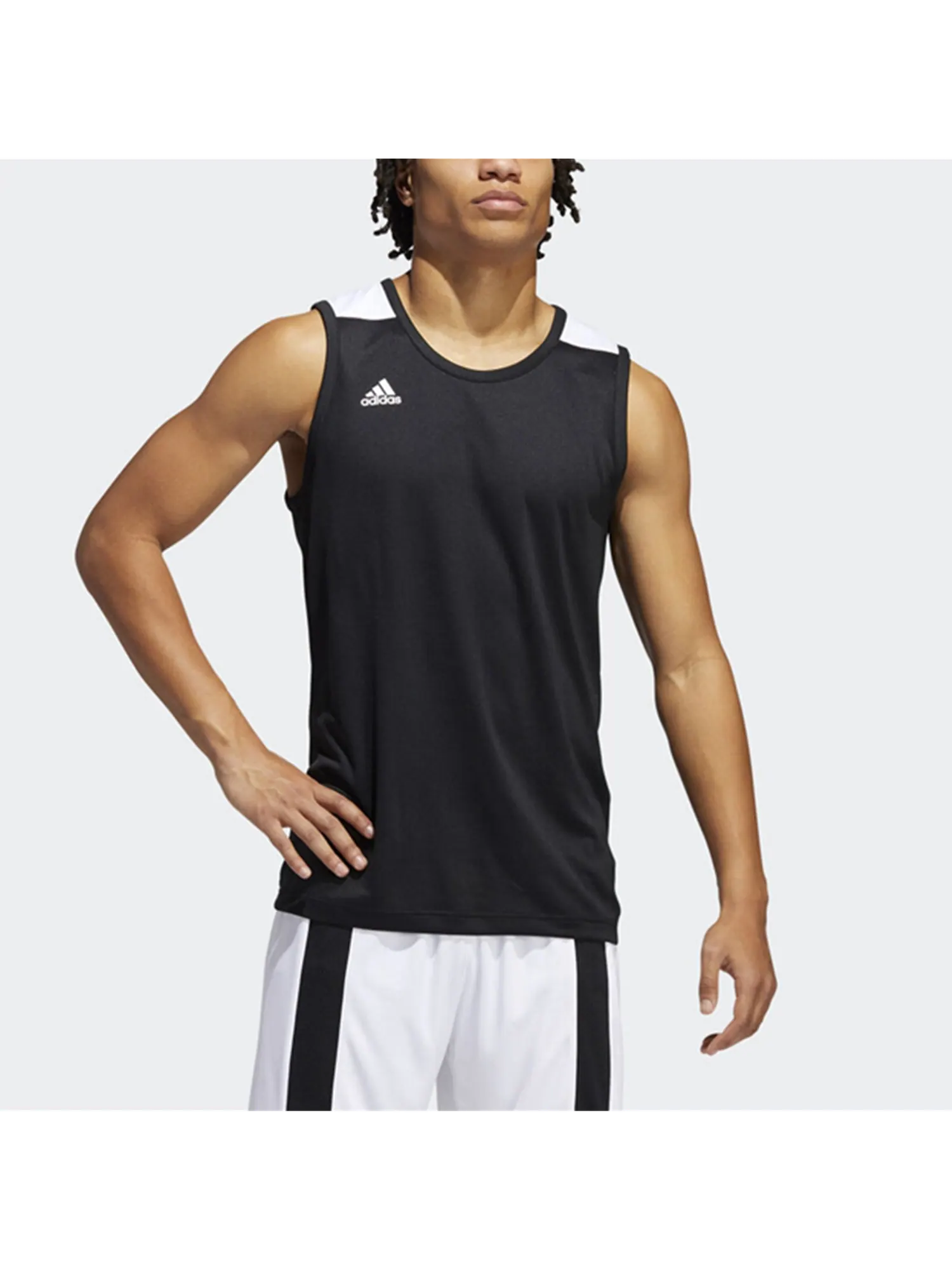 Жилет adidas C365 Jrsy Basketball Training Sports Quick Dry Breathable Vest Black — изображение 3 из 5, черный