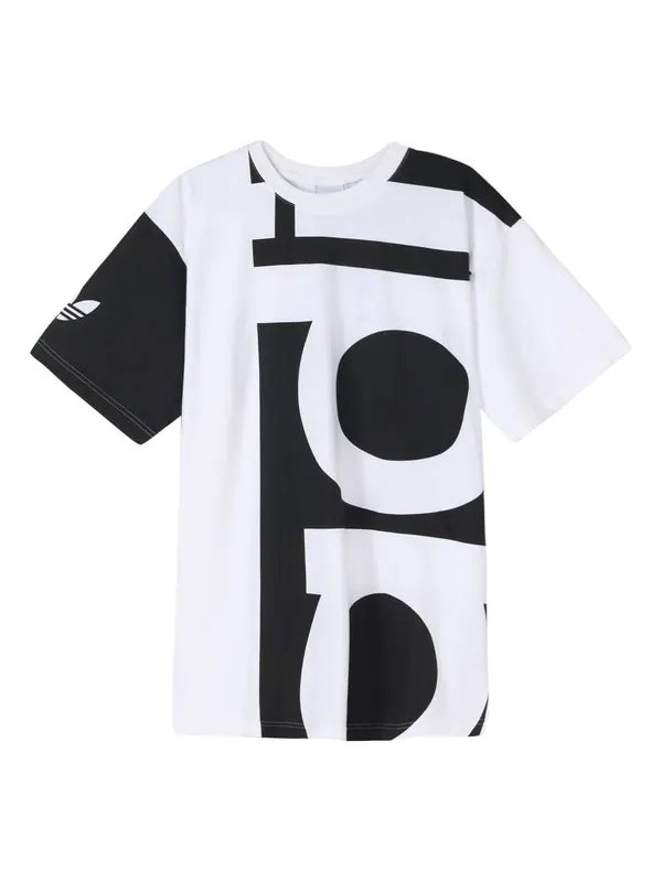 Футболка originals big adi tee printing short sleeve white Adidas — изображение 1 из 4, черный