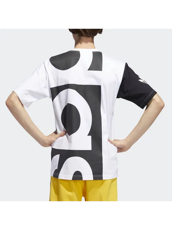 Футболка originals big adi tee printing short sleeve white Adidas — изображение 4 из 4, черный