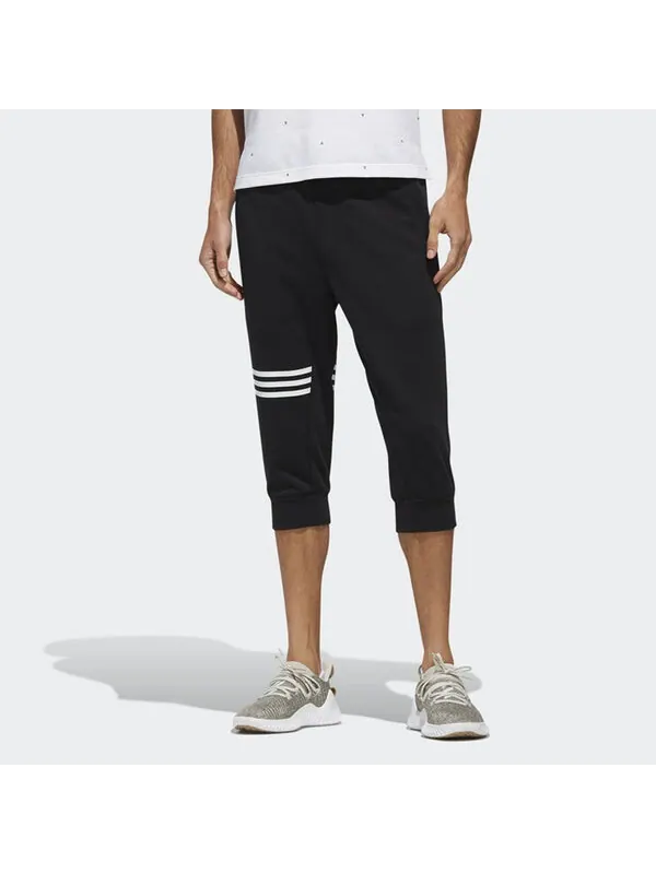 Брюки Men's adidas Ai Pnt 3 Dk Sports Running Stripe 3/ Knit Long Pants/Trousers Black — изображение 3 из 4, черный