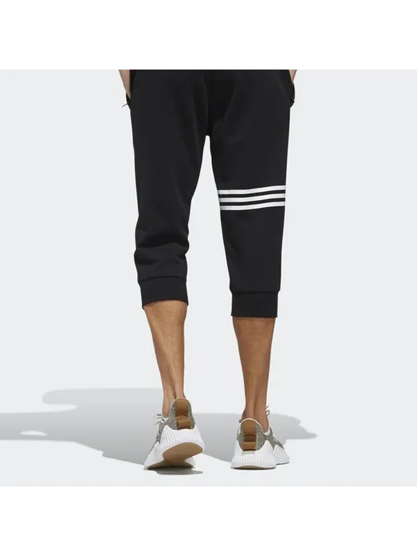 Брюки Men's adidas Ai Pnt 3 Dk Sports Running Stripe 3/ Knit Long Pants/Trousers Black — изображение 4 из 4, черный