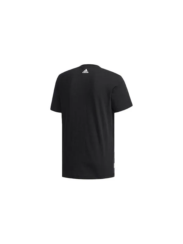 Футболка kc graphic casual printing city round neck short sleeve black Adidas — изображение 2 из 4, черный