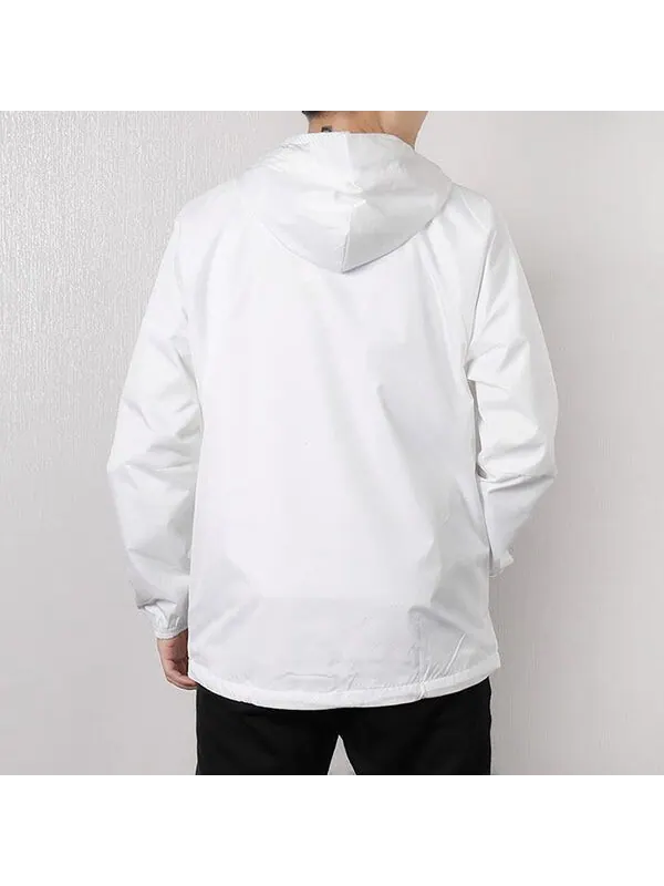 Куртка adidas W.D.N Jacket Fleece-Lined Running Hoody Windbreaker Hoodie 'White' — изображение 4 из 4, белый