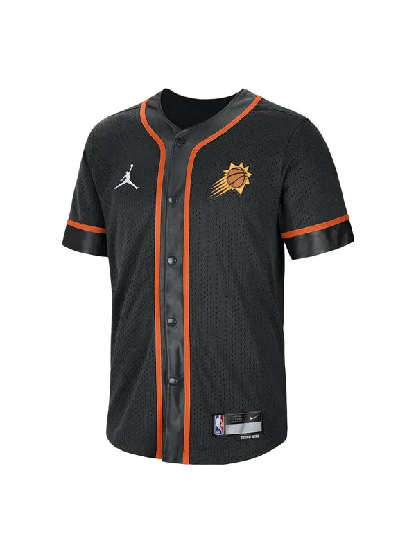 Рубашка phoenix suns statement edition dri fit nba короткий рукав топ Air Jordan — изображение 1 из 2, черный/оранжевый/белый