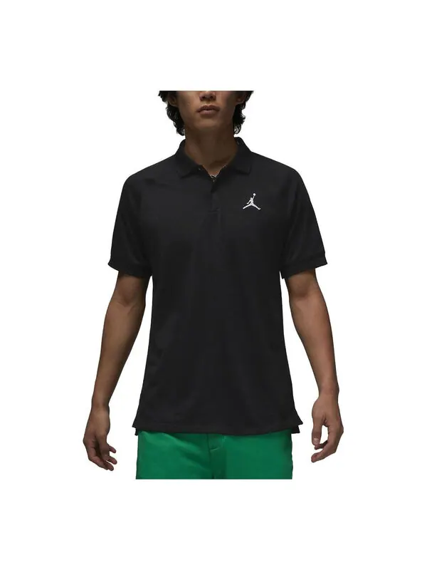 Футболка Air Jordan Golf Polo Lapel T-Shirt 'Black' — изображение 1 из 3, черный