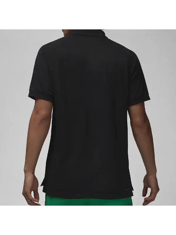 Футболка Air Jordan Golf Polo Lapel T-Shirt 'Black' — изображение 3 из 3, черный