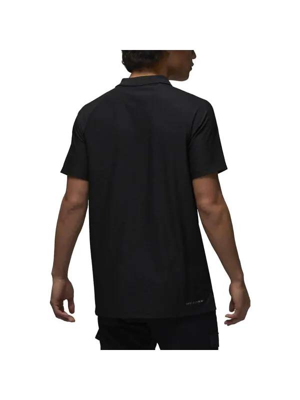 Футболка Air Jordan Dri-FIT ADV Sport Quick-Dry Golf Lapel T-Shirt 'Black' — изображение 3 из 3, черный/мульти