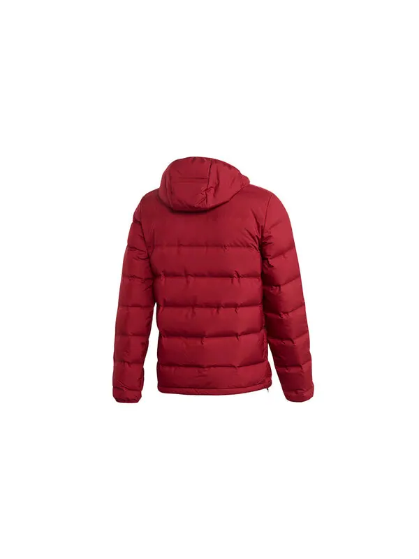 Пуховик adidas Helionic Ho Jkt Outdoor Slim Fit hooded down Jacket Wine Red — изображение 2 из 4, винный красный