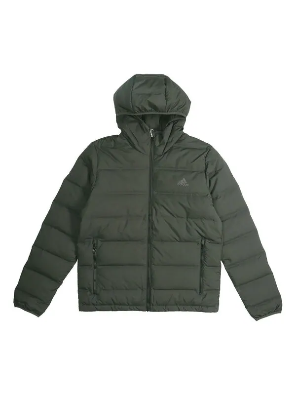 Пуховик adidas Helionic Hooded Men's Down Jacket Green — изображение 1 из 2, зеленый